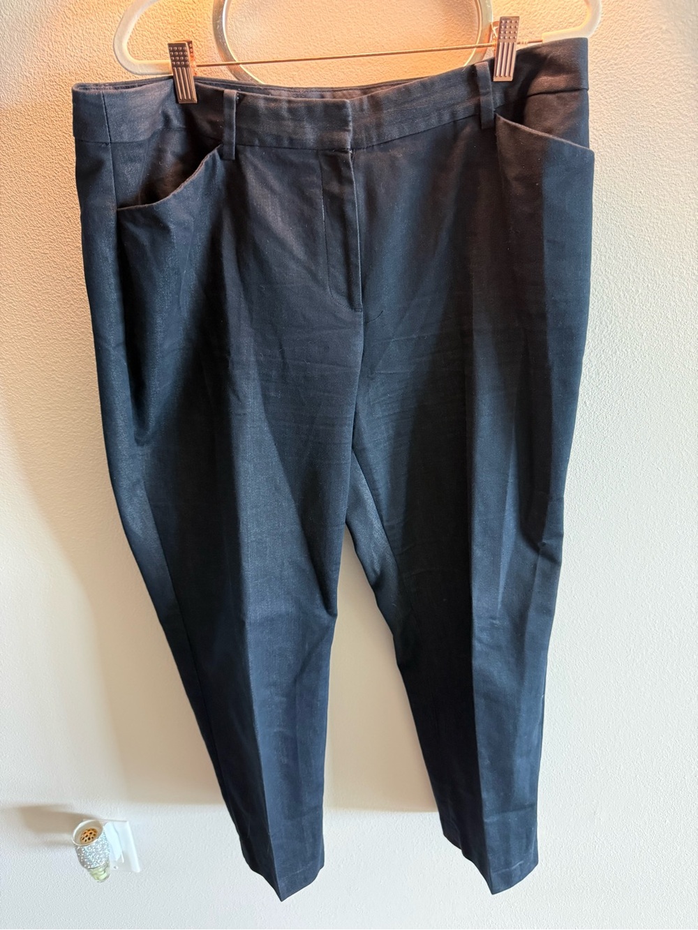 Talbots Hampshire Ankle Curvy Black Pants